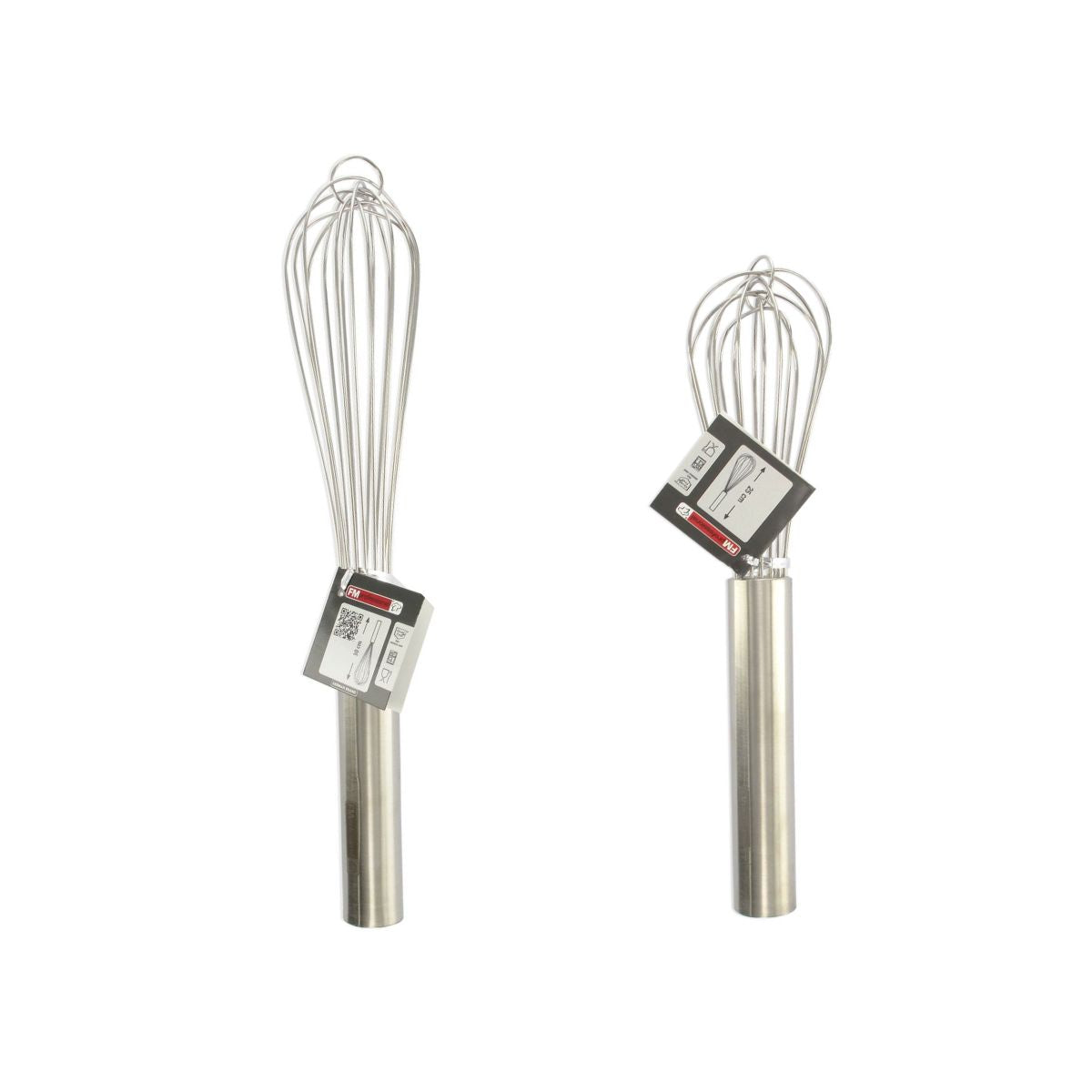 Lot de 2 fouets de cuisine ou de pâtisserie en inox 25 cm et 30 cm  Pâtisserie FM Professional - Mathon - 4