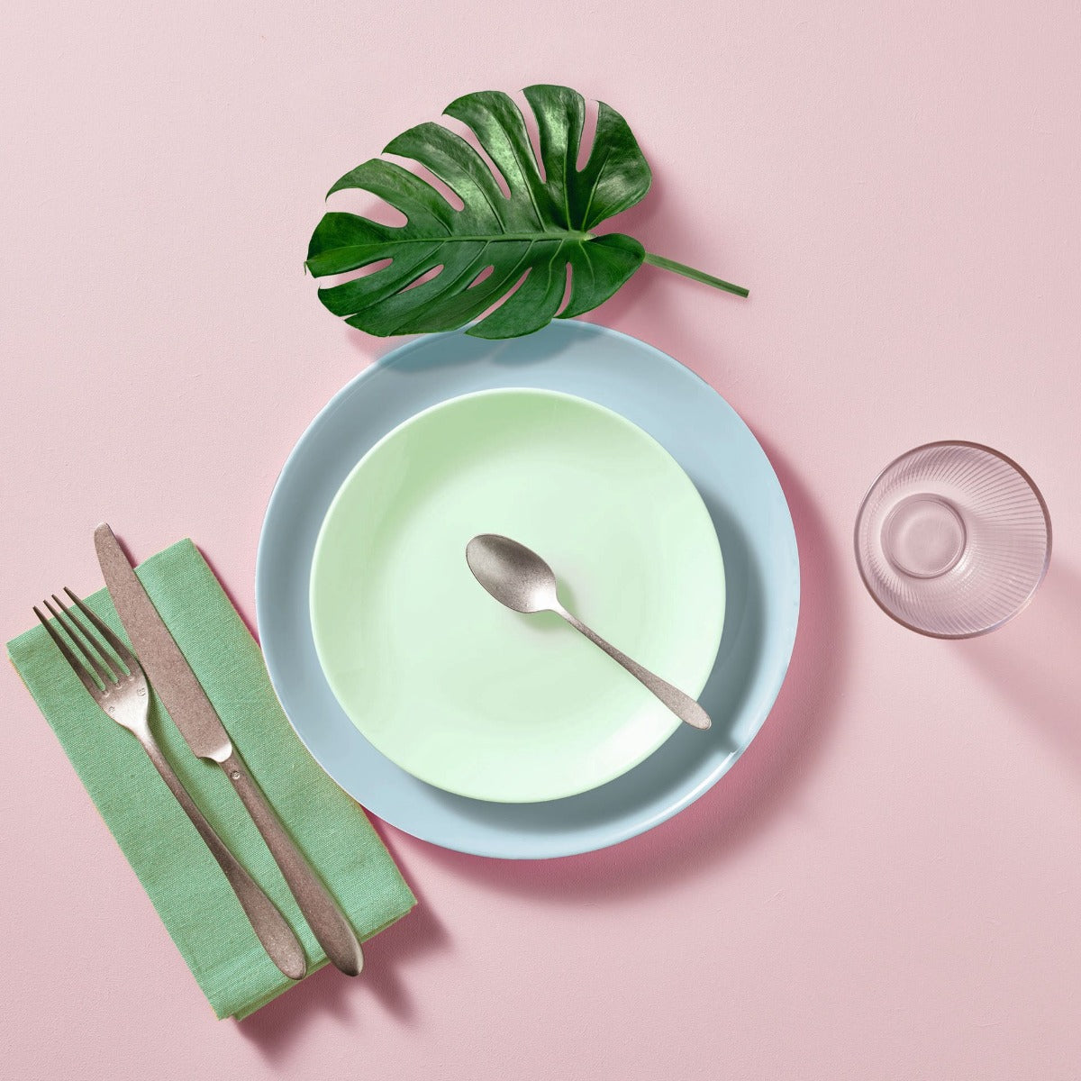 4 assiettes plates 25cm Diwali Paradise Blue Luminarc - Mathon - 6