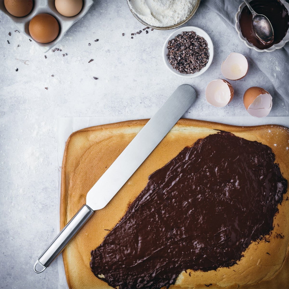 Spatule droite en inox Cristel - Mathon - 2