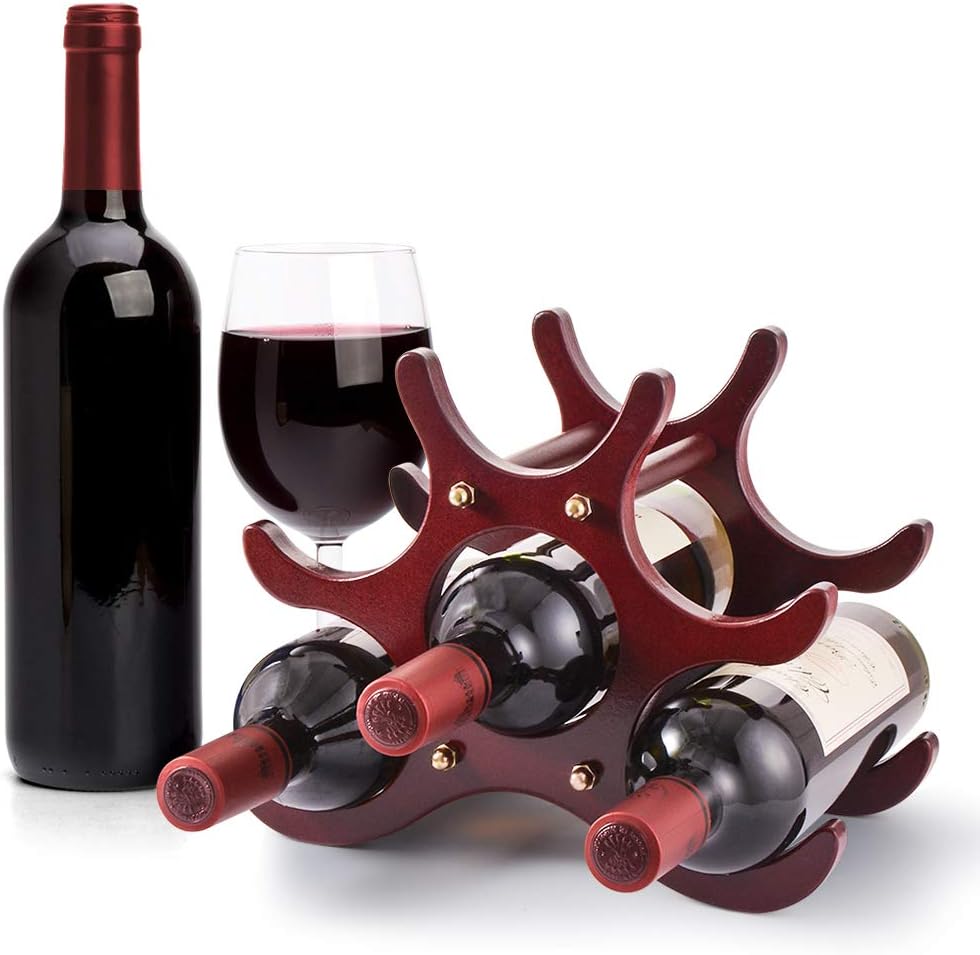 Porte-bouteilles en bois naturel – 6 bouteilles Vendos85 - Mathon