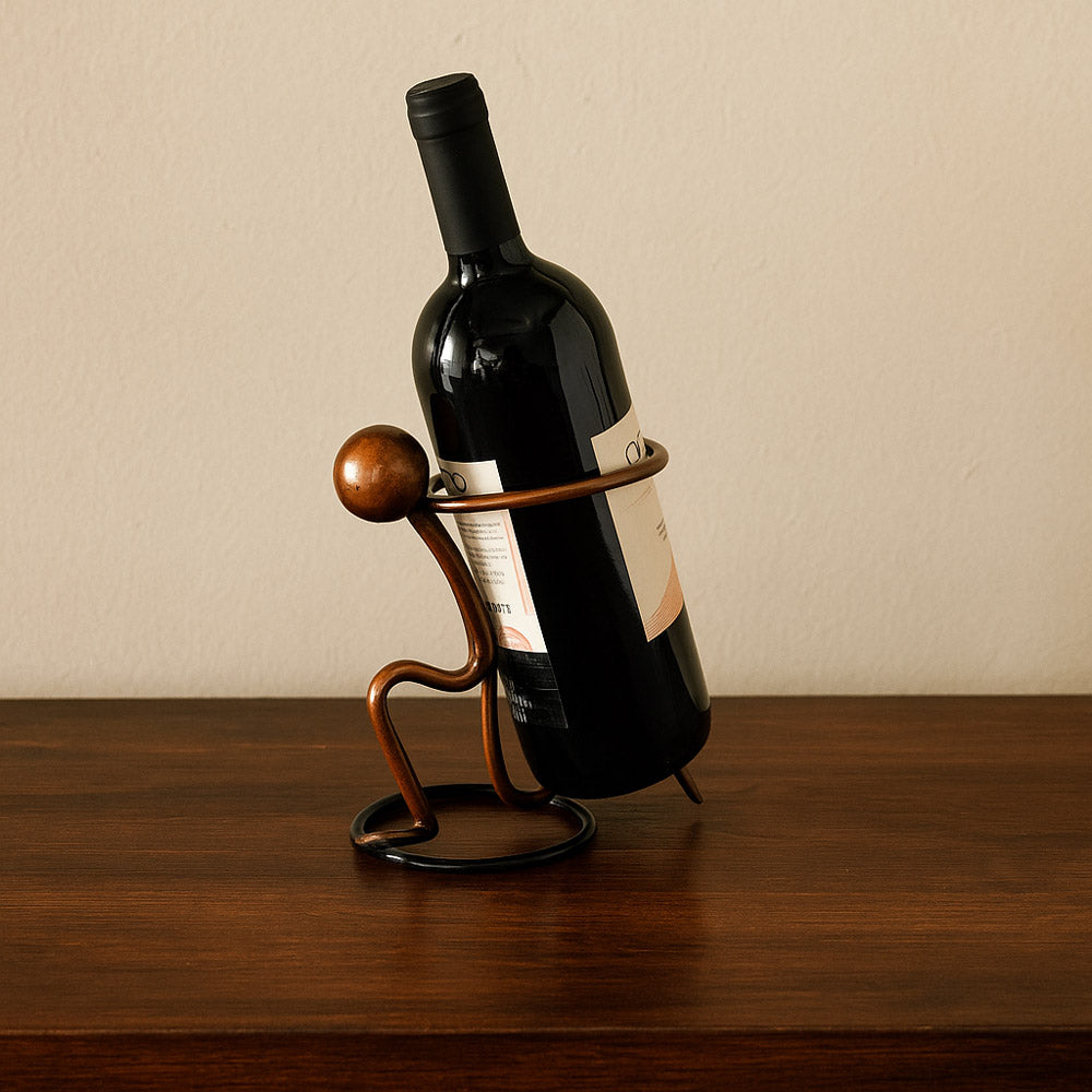 Porte bouteille figurine 18x18x10 cm Table passion - Mathon - 2