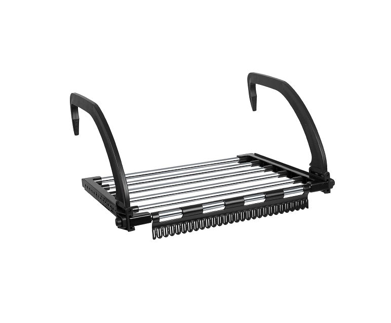 Séchoirs à Linge Pliable en Acier inox noir Vendos85 - Mathon