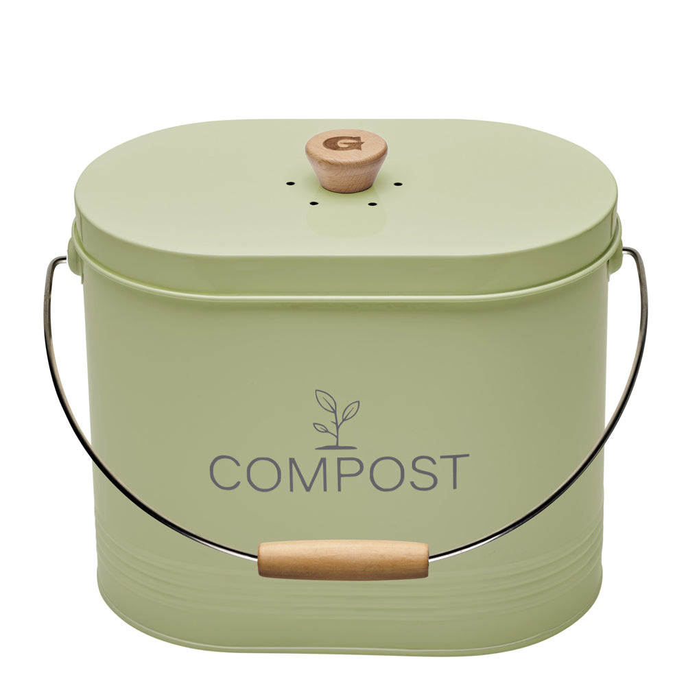 Seau compost ovale vert 7L Guillouard - Mathon - 1