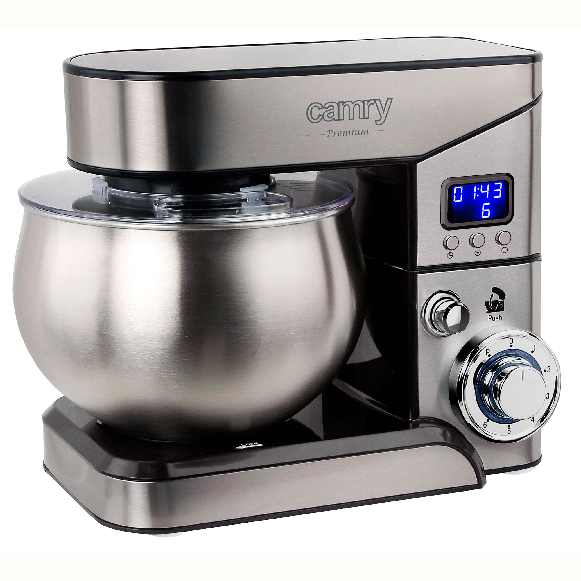 Robot Pâtissier Boulangerie Cuisine Ménager Multifonction Bol Inox 5L 6 Vitesses 2000  CR4223B - Mathon - 9