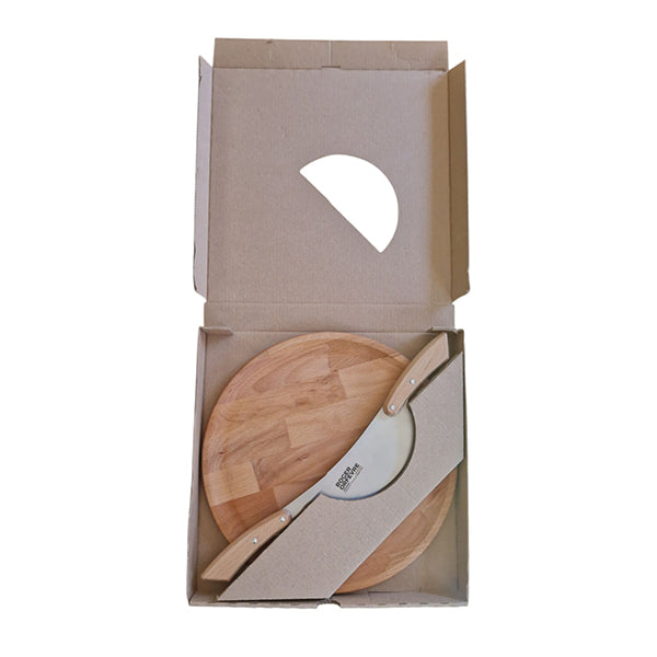 Coffret couteau Pizza Rocket et planche à pizza 33 cm Roger Orfèvre - Mathon - 4