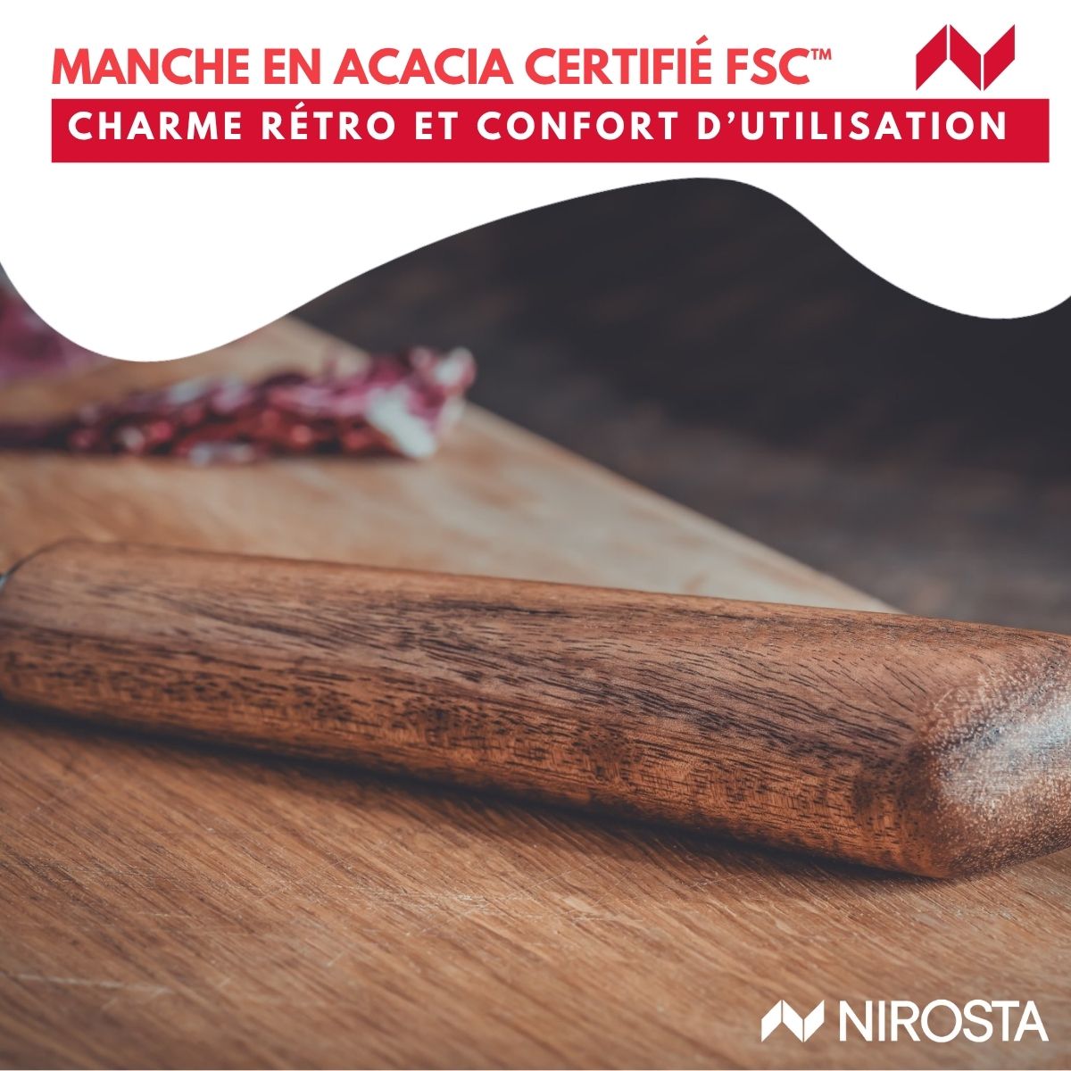 Couteau Santoku 31 cm  Flow Nirosta - Mathon - 6