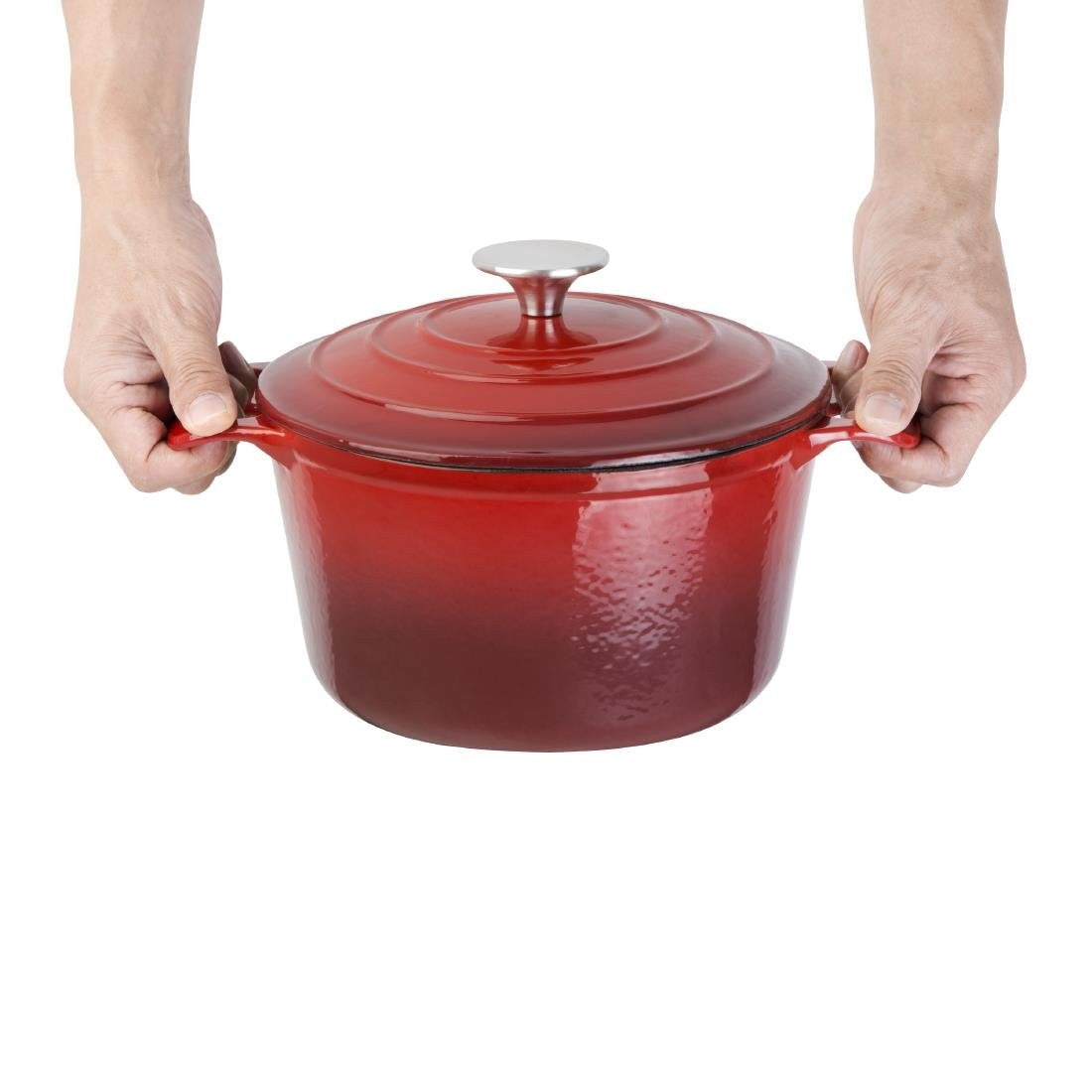 Cocotte en fonte ronde rouge   3.2 L Vogue - Mathon - 2