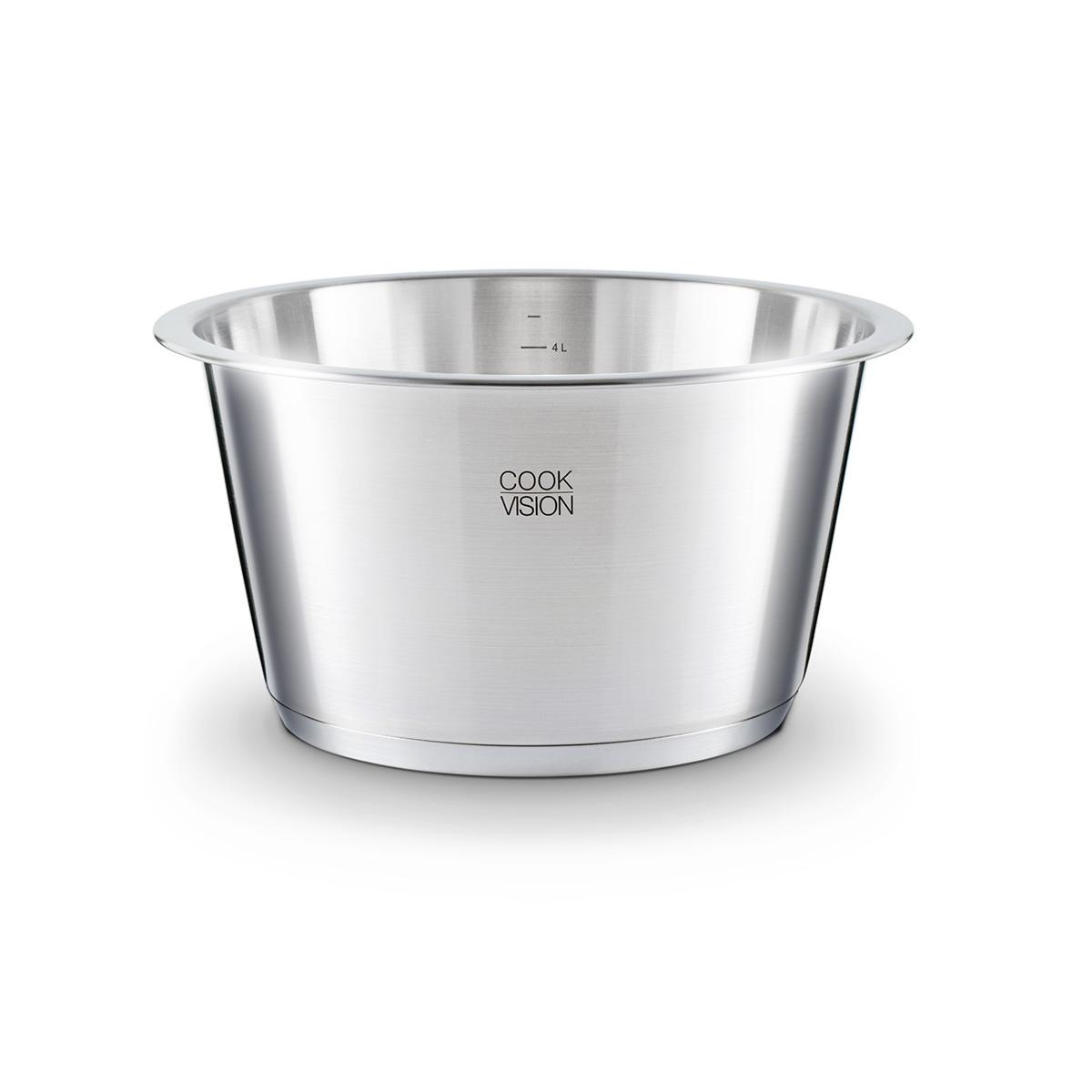 Casserole empilable cookvision 22 x 12,7 cm de 3,8 litres en Inox Cookvision - Mathon - 1