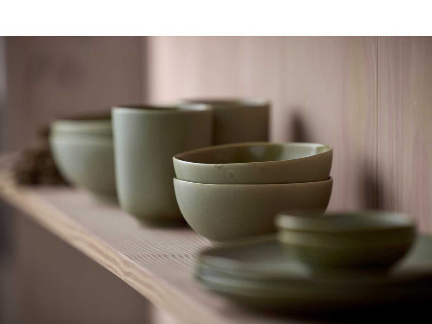 Bol UMAMI 15cm en grès émaillé Vert pur Villa Collection - Mathon - 10