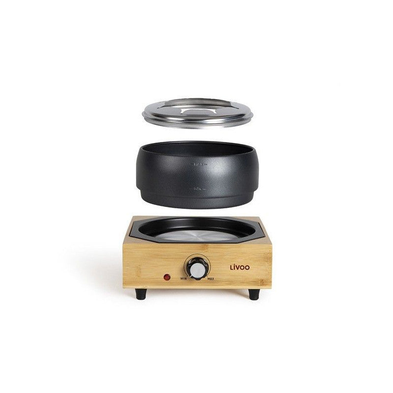 Appareil A Fondue électrique - Livoo - Doc287 - 800w - 2l - 8 Personnes - Thermostat Ajustable - Caquelon Antiadhésif Sans Pfa Livoo - Mathon - 4