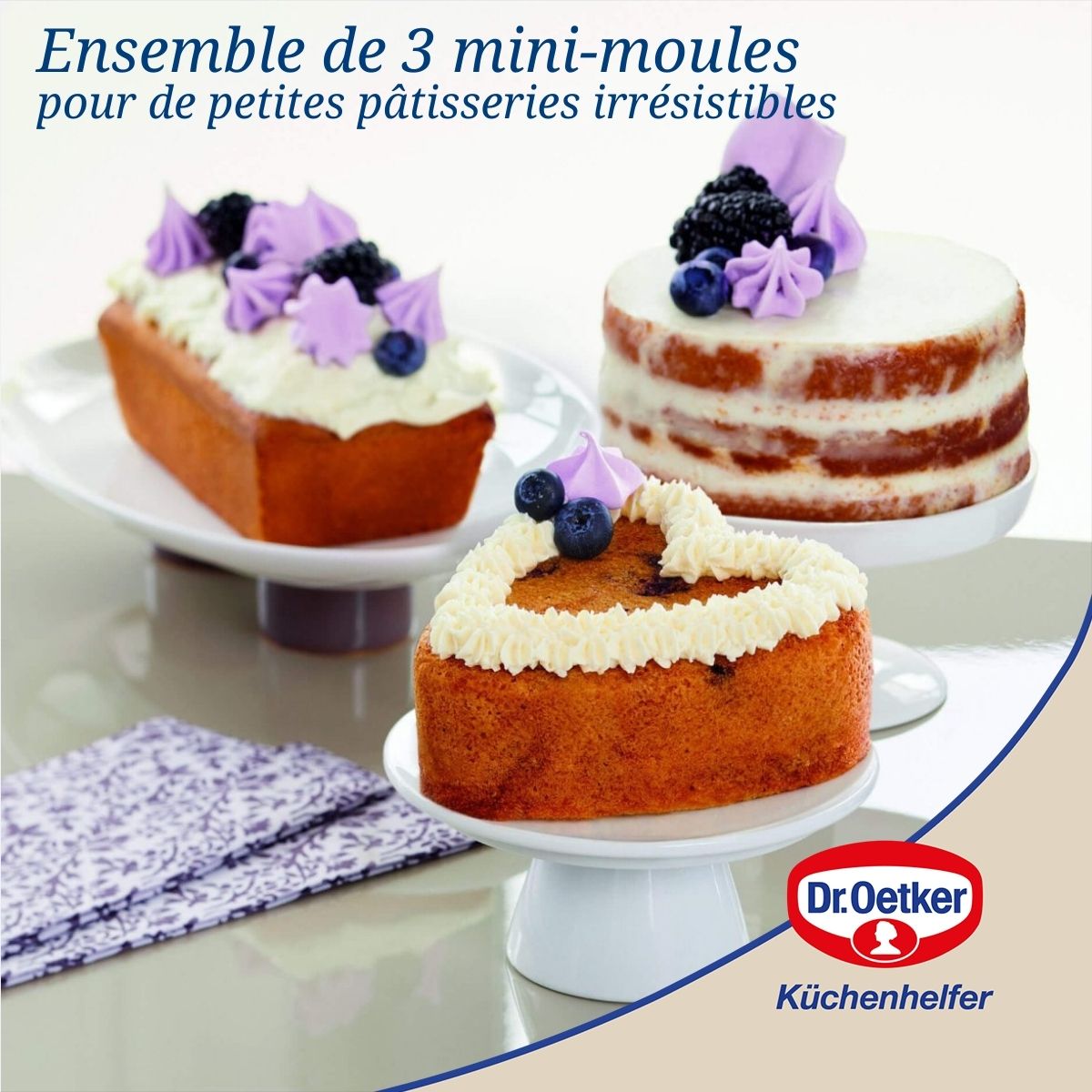 Set de 3 mini moules Dr Oetker Exclusive Dr. Oetker - Mathon - 2
