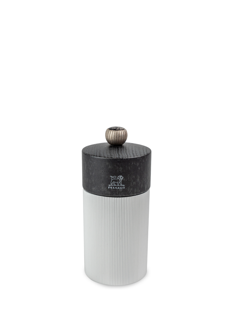 Line Moulin à sel manuel, alu et graphite, 12 cm - 4,75in Peugeot - Mathon - 1