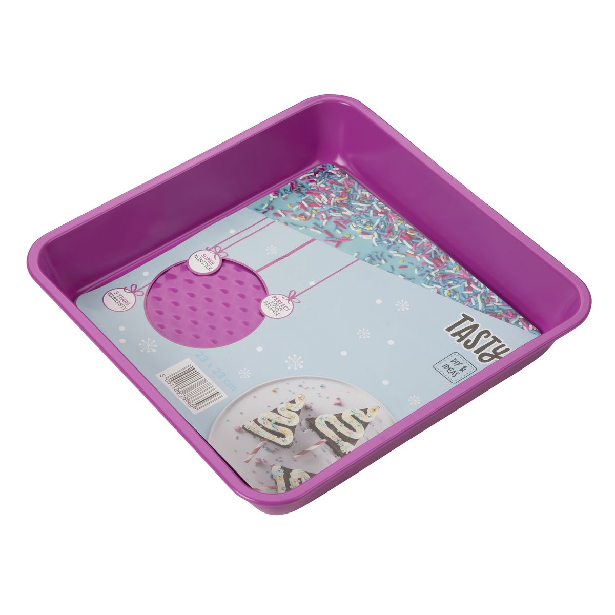 Moule à brownie fuchsia 23 cm Tasty Pâtisserie Tasty - Mathon - 7