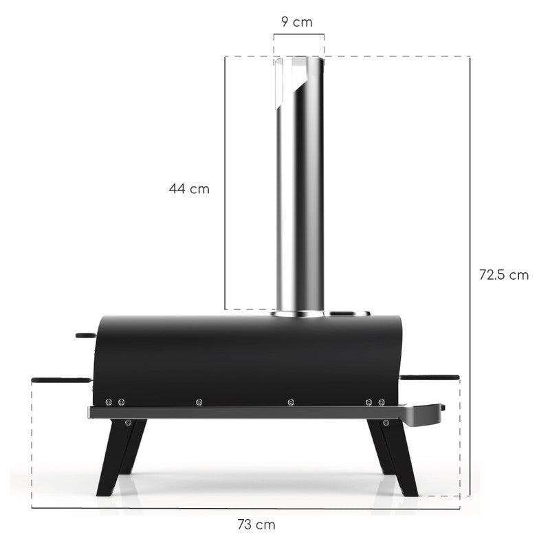 Four à Pizza PIANA à pellets Charbon Ziipa - Mathon - 7