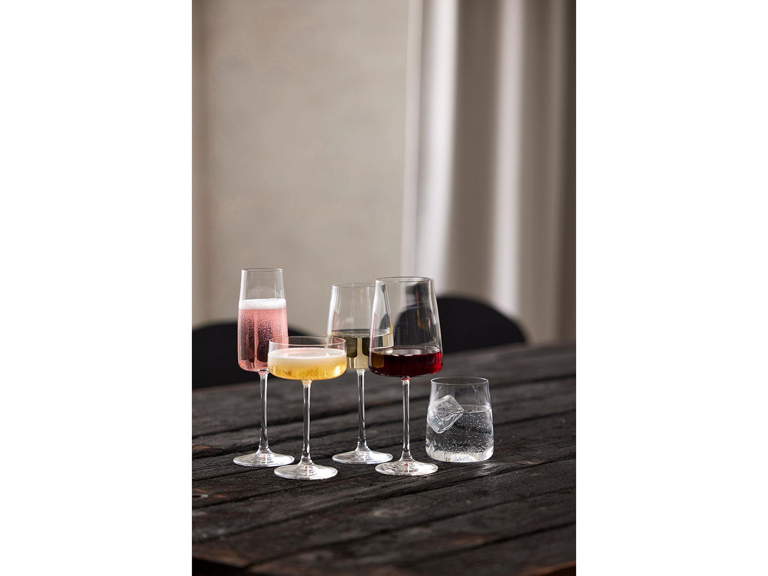 Set de 4 flûtes à champagne ZERO 30cl en cristal sans plomb Transparent Lyngby Glas - Mathon - 8