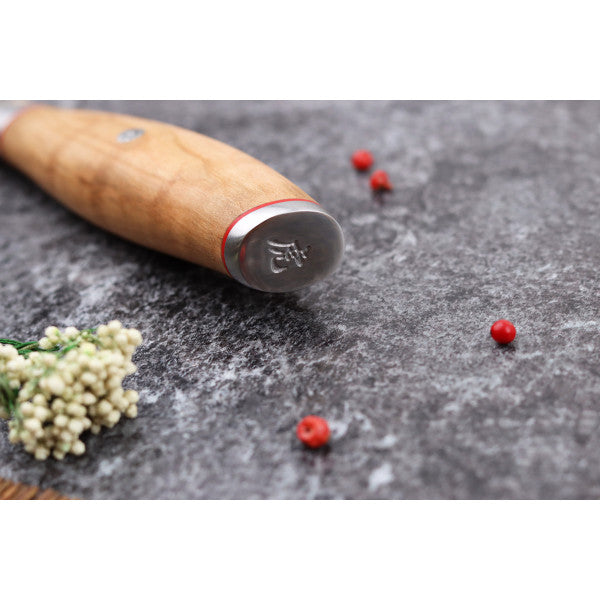 Couteau modèle office Wusaki Fujiko 9cm manche en olivier Wusaki - Mathon - 5