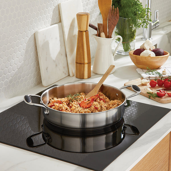 Sauteuse 2 anses tout inox 28 cm Excell’Inox Mathon - Mathon - 2