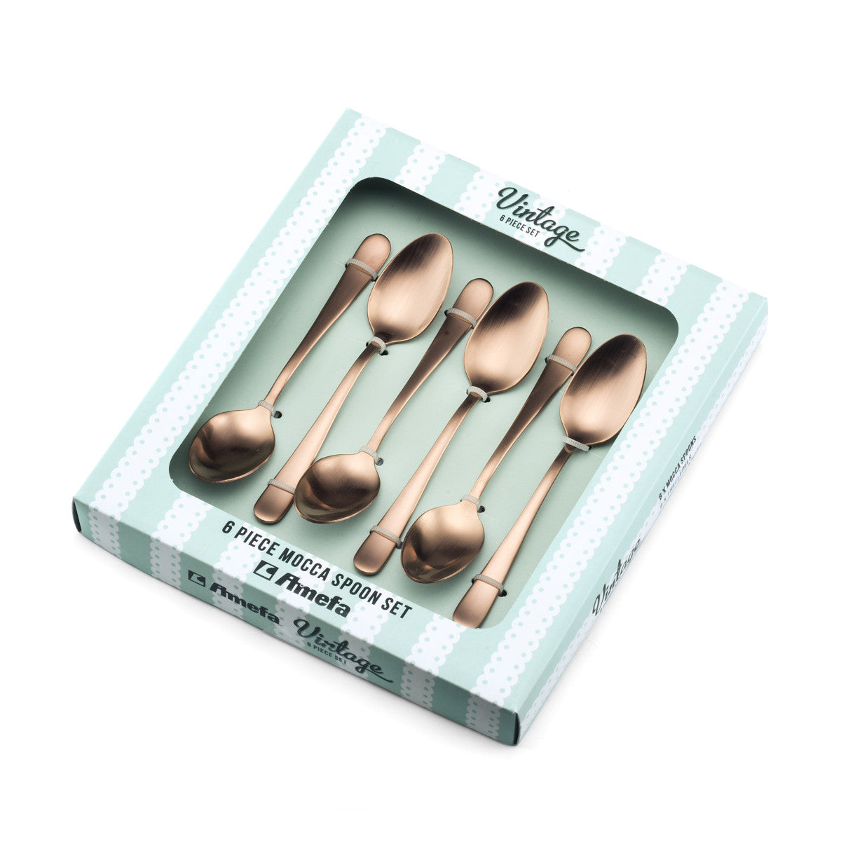 Austin - Service 6 cuillères moka expresso Cuivre mat Amefa - Mathon - 3