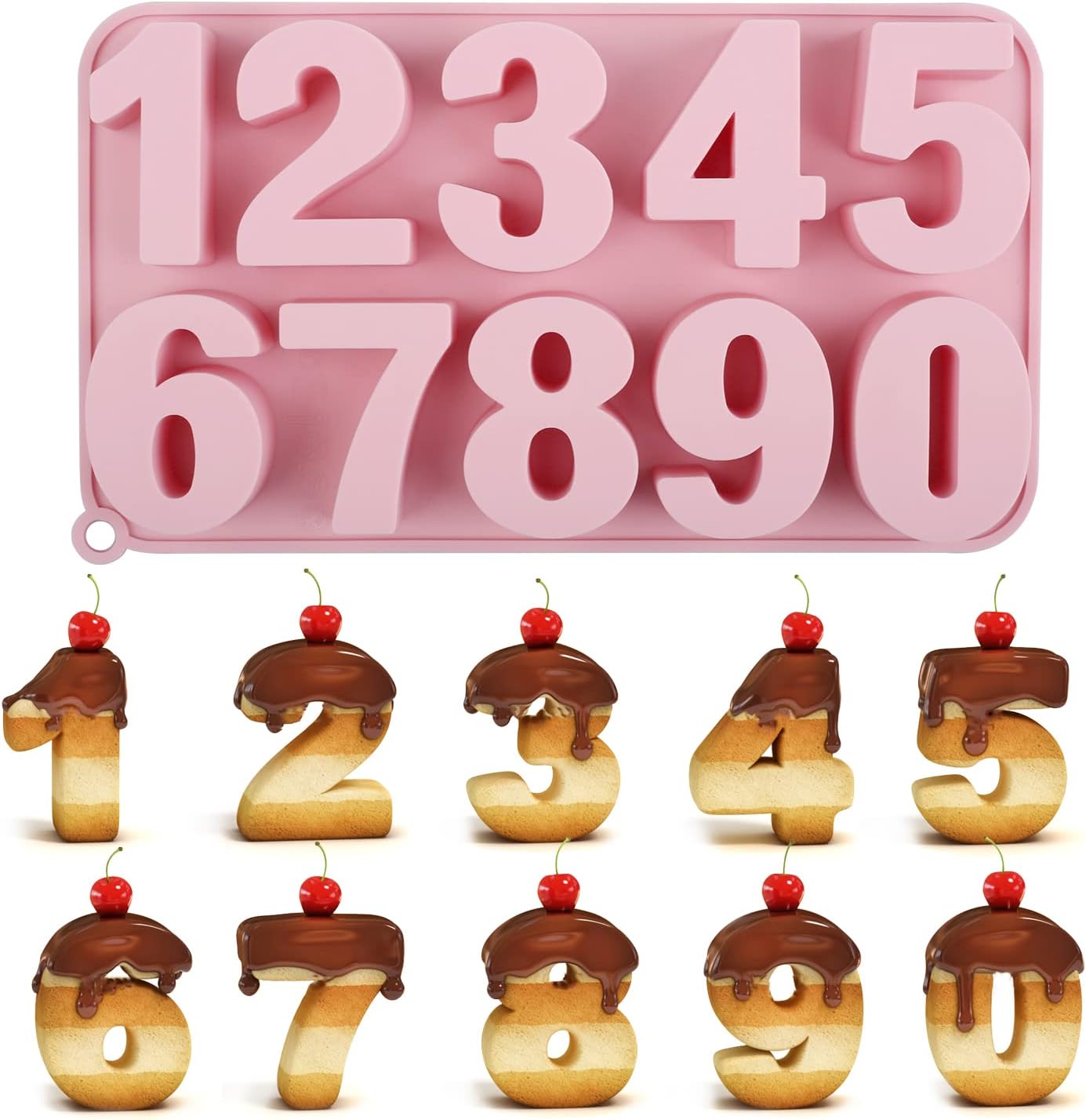 Moule en Chiffre 0-9 Silicone Vendos85 - Mathon