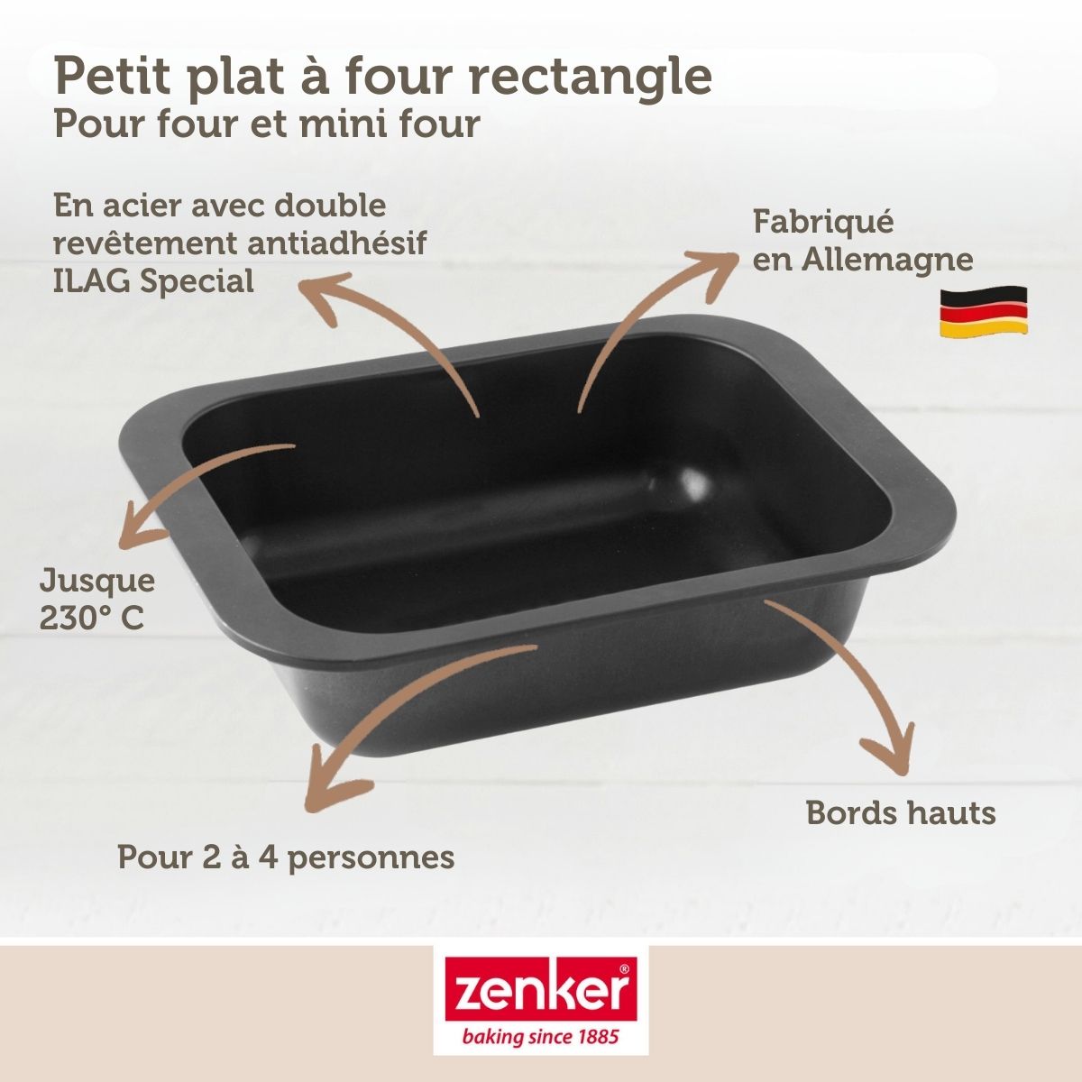 Plat à four 24 x 17,5 cm Zenker Spécial Cooking Zenker - Mathon - 4