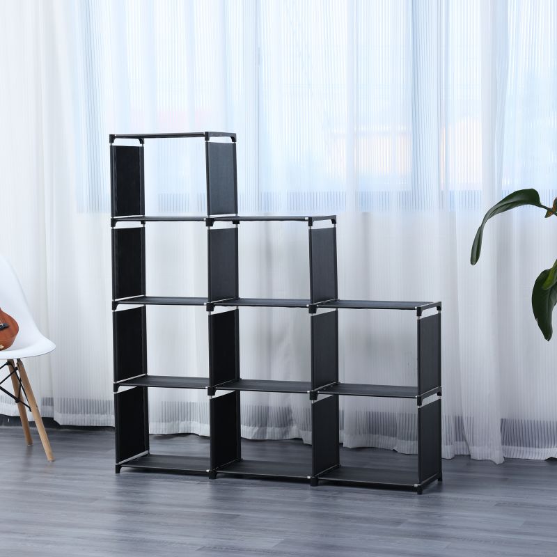 Etagère de rangement à 9 niveaux Noir Herzberg HG03663-BLK Herzberg - Mathon - 2