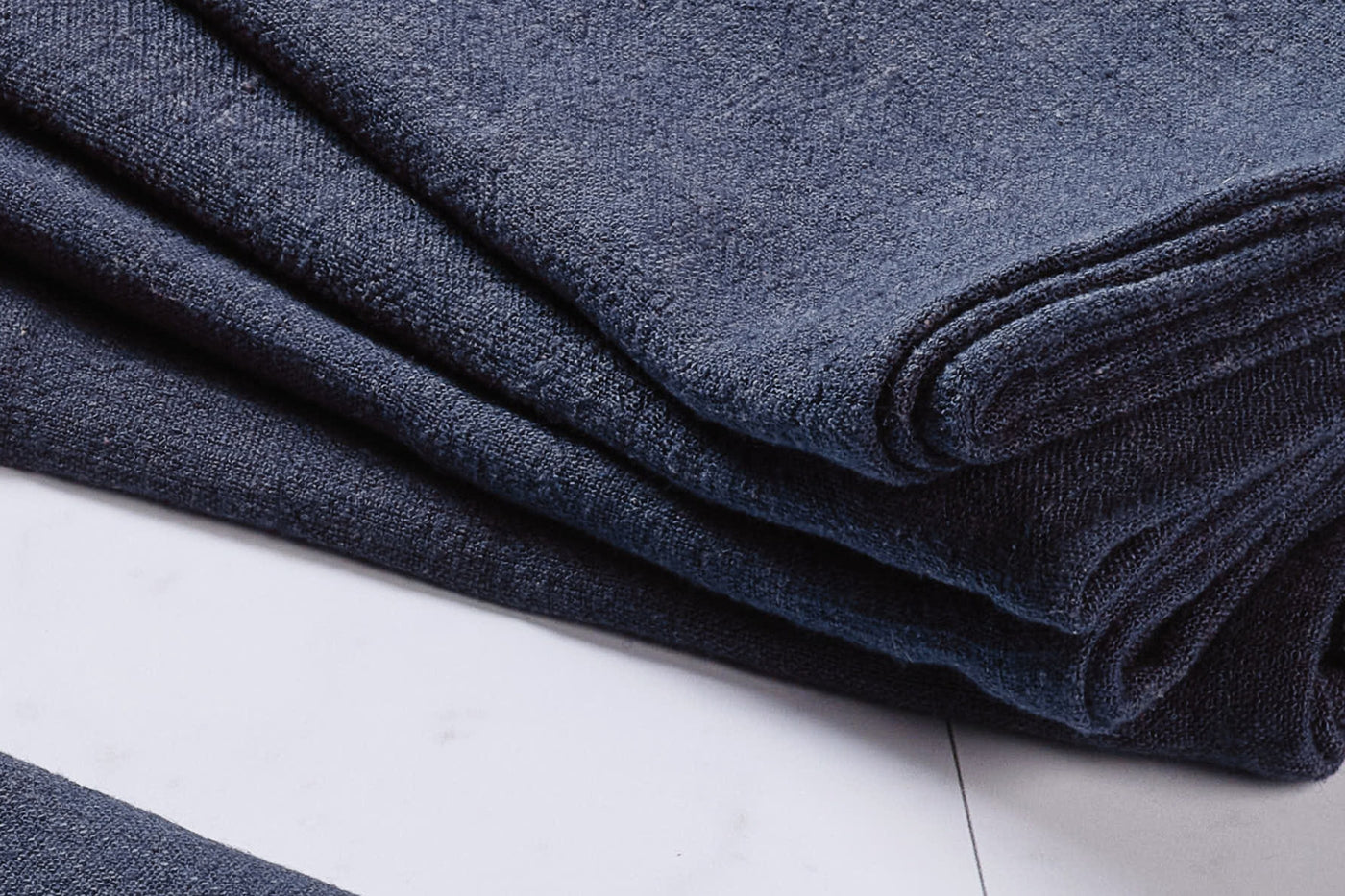 Serviette de table - 6 pièces - Lin et coton bleu nuit Björn - Mathon - 4