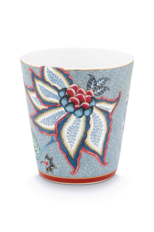 Coffret Cadeau 4 Mugs sans anses Oriental Flower Festival Bleu - 230ml Pip Studio - Mathon - 6