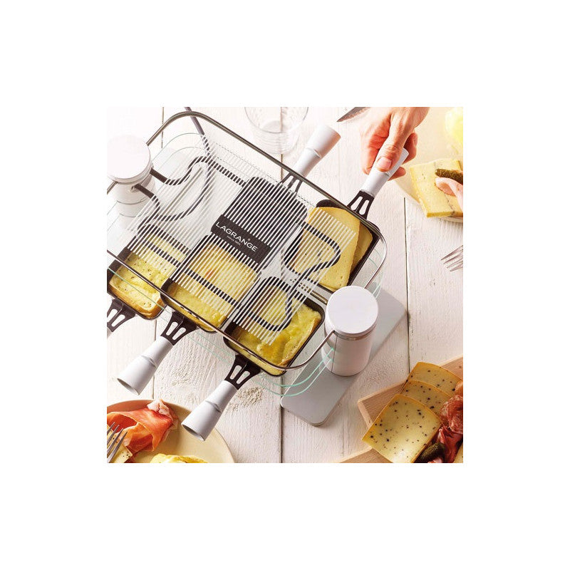 Raclette Transparence 6 Pers  Verre Trempe Blanc Gris   - 79601 Lagrange - Mathon - 4