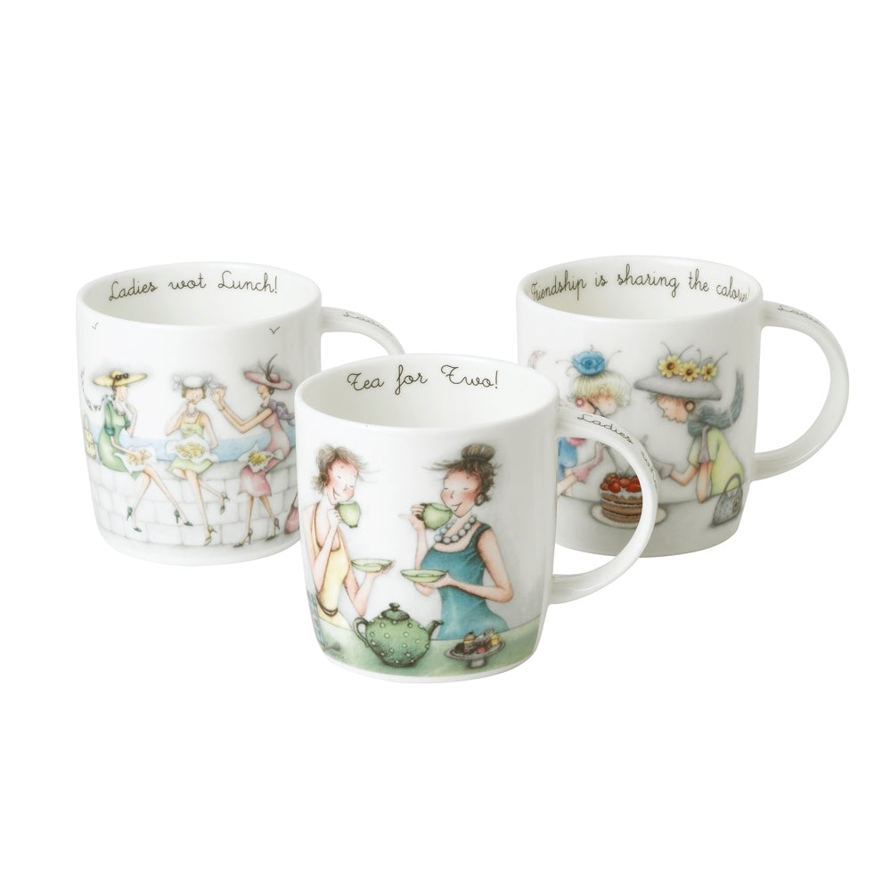 Mug 38 cl Tea time (lot de 3) Roy Kirkham - Mathon