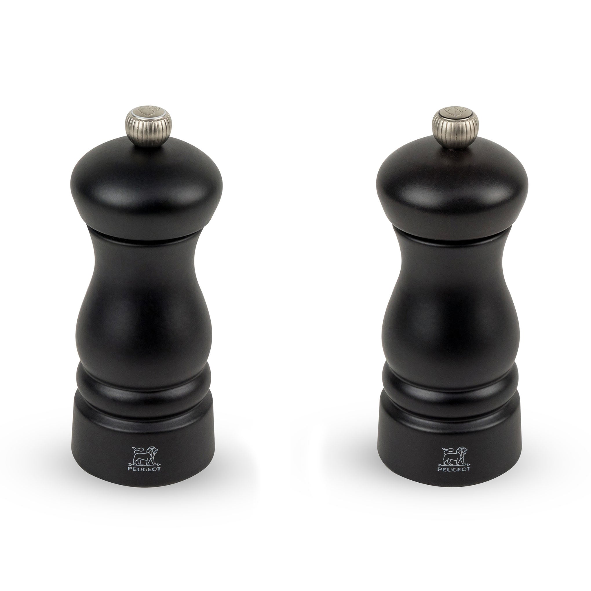 Clermont Duo de moulins à poivre et à sel Noir 13 cm Peugeot - Mathon