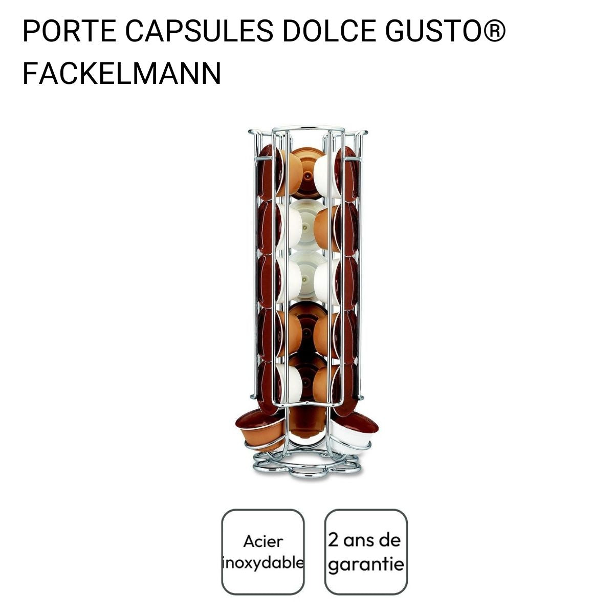 Ensemble à café avec porte capsules Dolce Gusto® et mousseur à lait Fackelmann - Mathon - 5