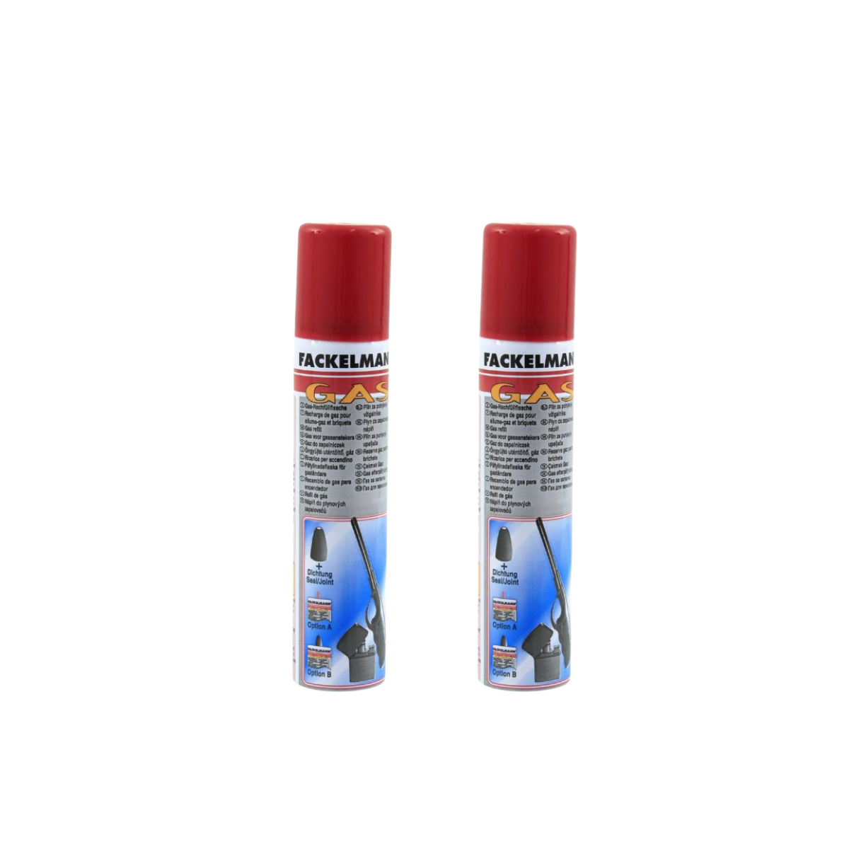 Lot de 2 recharges de gaz 90 ml  Tecno Fackelmann - Mathon - 1