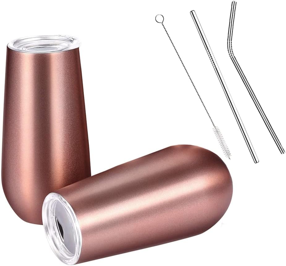 Flûtes Champagne Or Rose Double Paroi – Lot de 2 Vendos85 - Mathon