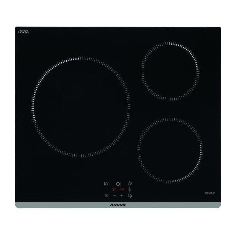 Plaque De Cuisson Induction -   - 3 Zones - L60 Cm - Ti364b - 7200 W - Noir Brandt - Mathon - 2