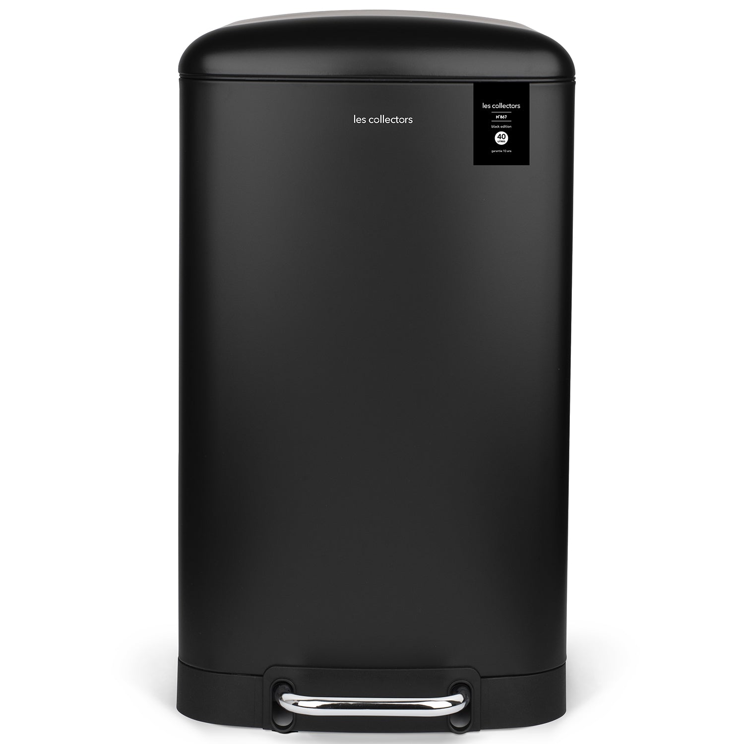 Poubelle à pédale 40L, black edition - N°867 Les Collectors - Mathon - 1