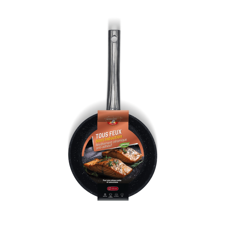 Poêle inox KitchenPro 20cm et 24cm Venteo - Mathon - 3