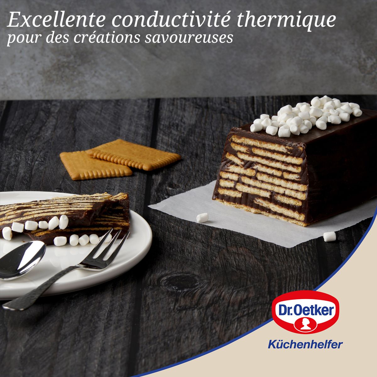 Petit moule à cake 18cm en silicone Dr Oetker Flexxibel Love Dr. Oetker - Mathon - 5