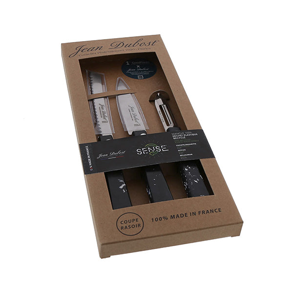 Coffret de 3 couteaux de cuisine Sense Black Edition Jean Dubost - Mathon - 4