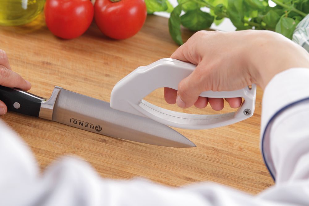 Aiguiseur de couteaux Blanc 140x15x(H)65 mm - Hendi HENDI - Mathon - 2