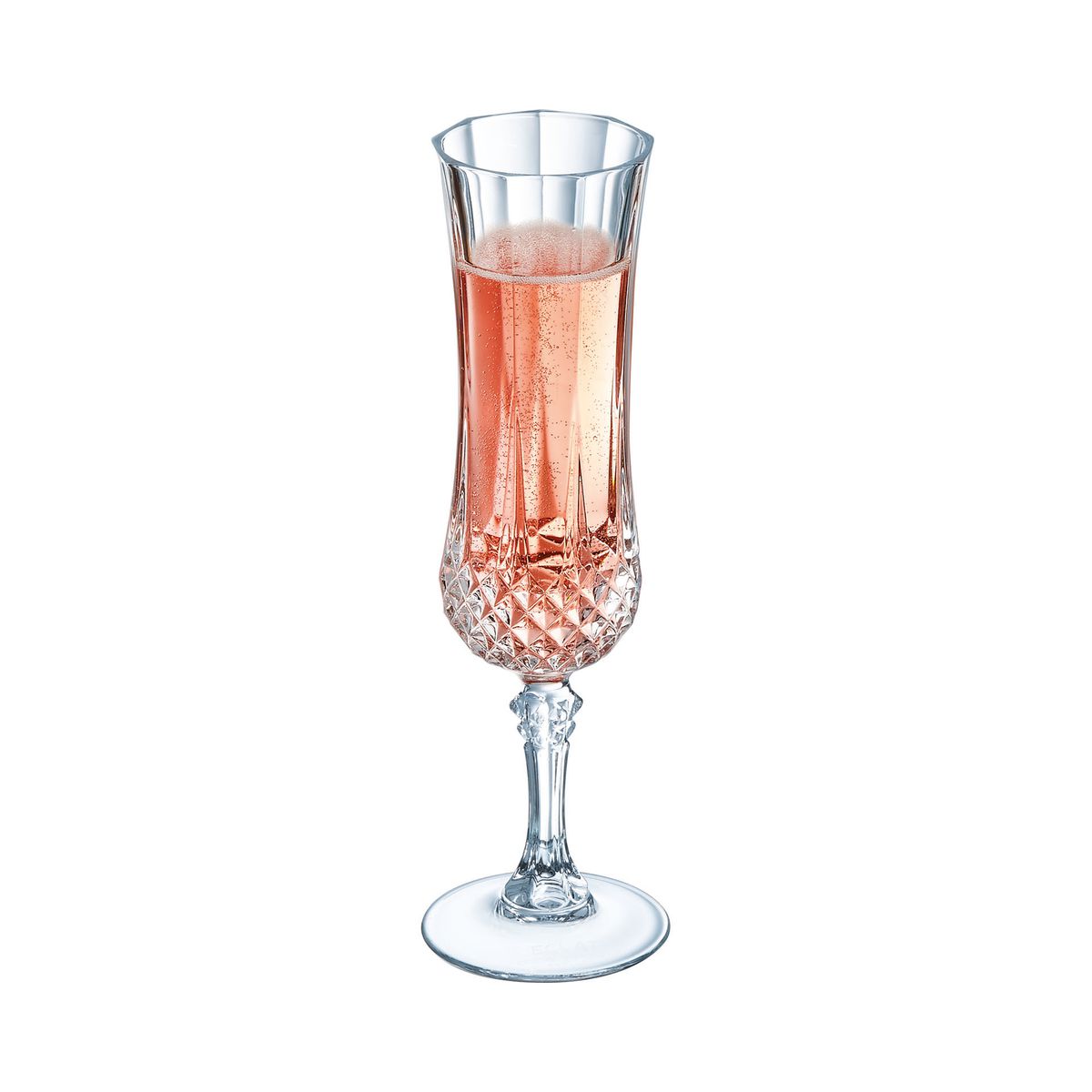 6 flûtes à Champagne 12cl Longchamp - Cristal d