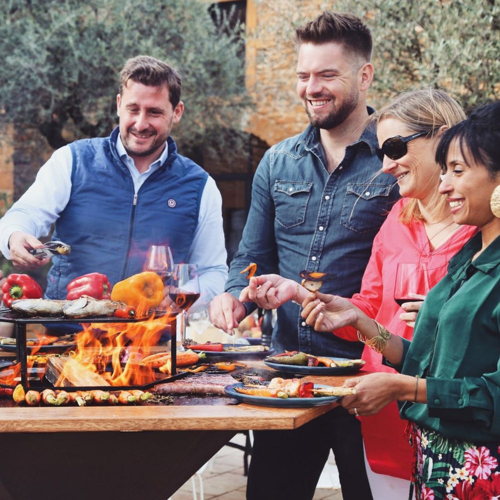 Brasero Grand banquet | Corten 150 Hexagone - Mathon - 3