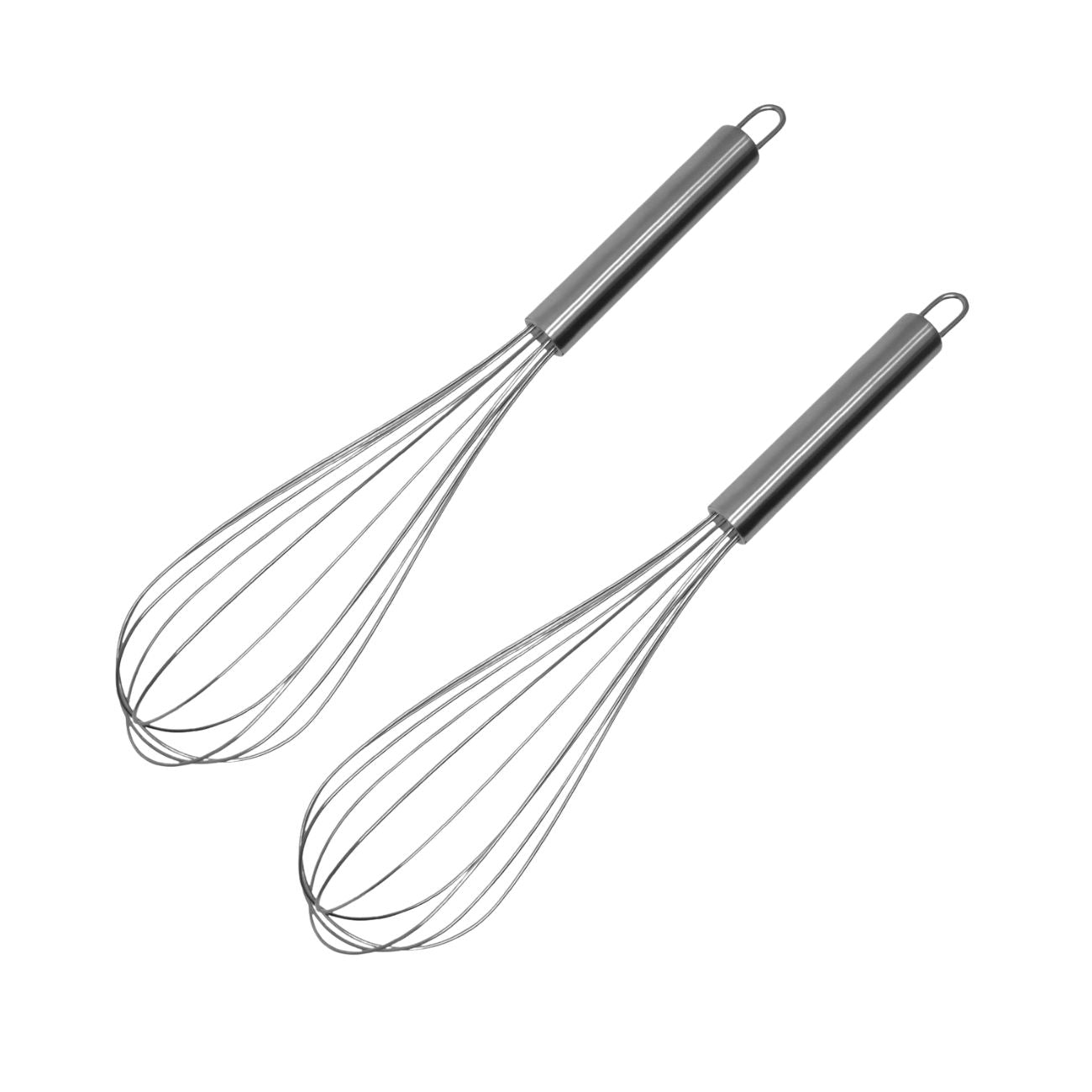 Ensemble de 2 Fouets de cuisine et de pâtisserie en inox 32 cm  Elemental Fackelmann - Mathon - 1