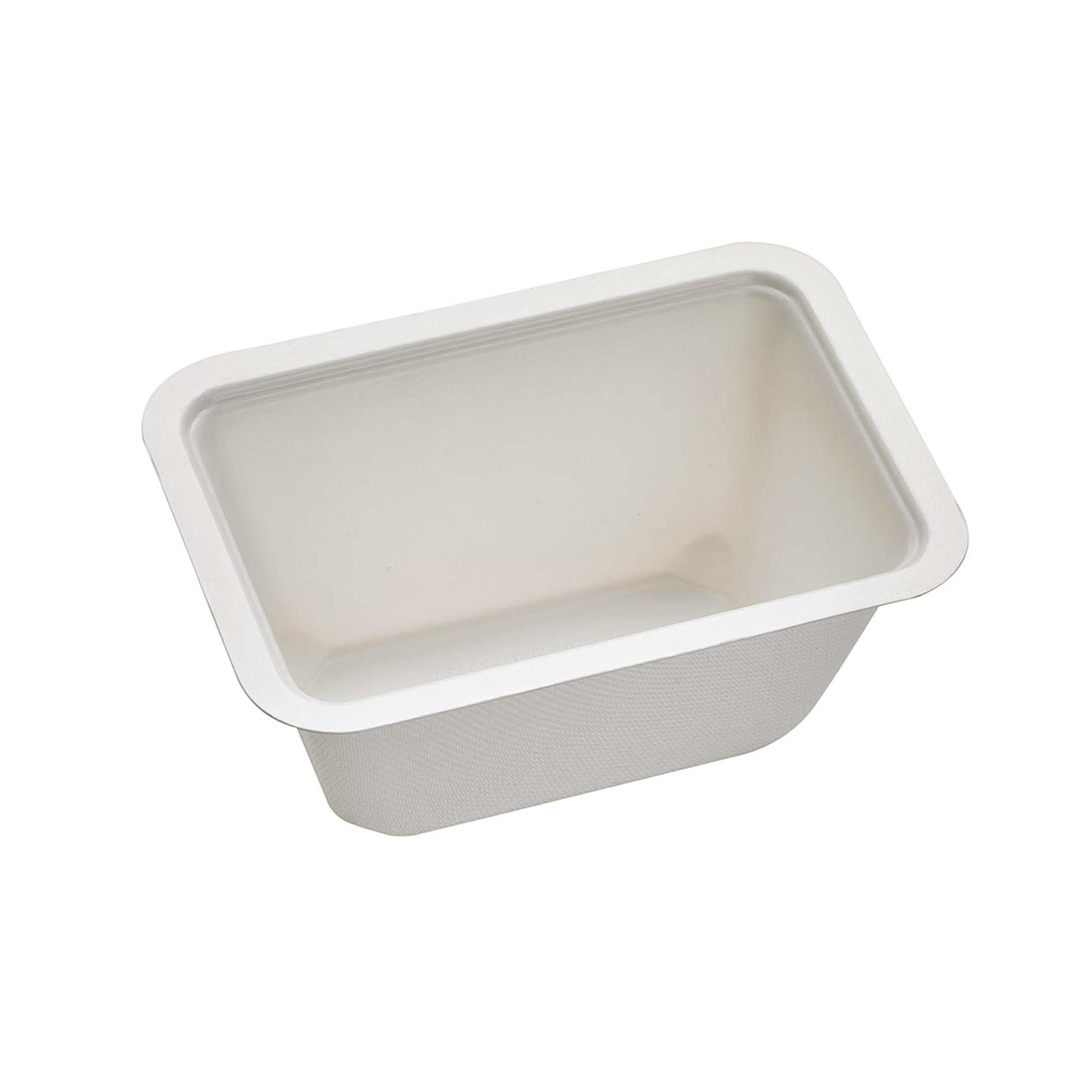 100Pcs - Barquette scellable pulpe laminée PLA  137x95x63mm 500ml FirstPack - Mathon