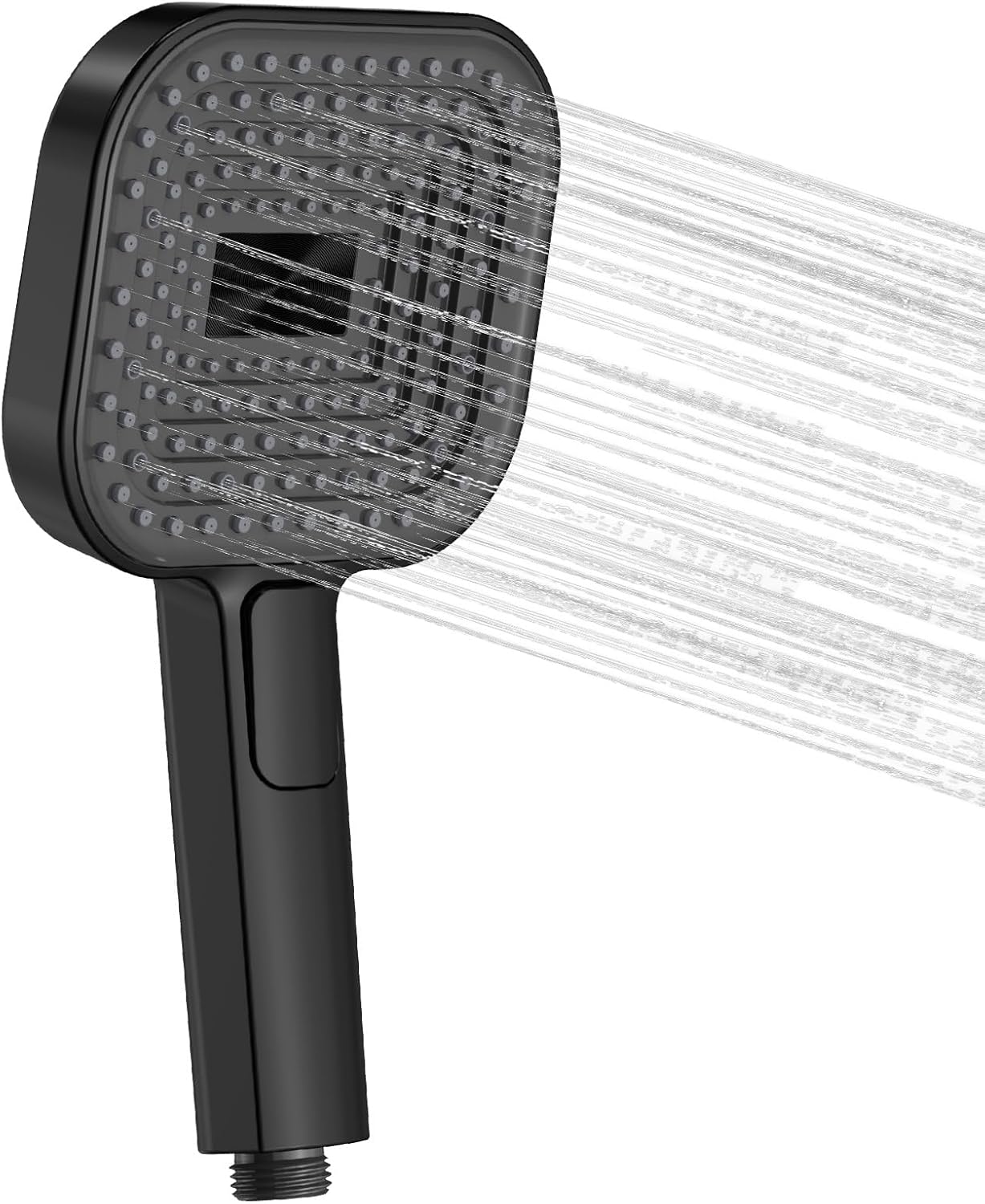 Pommeau de douche rond noir haute pression 3 modes Vendos85 - Mathon