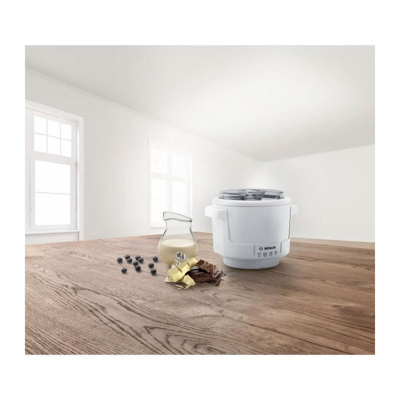 Accessoire Sorbetiere -   - Muz5eb2 - Pour Kitchen Machine Mum5 - Réfrigérant A Double Paroi - Max. 550 G De Glace Bosch - Mathon - 5