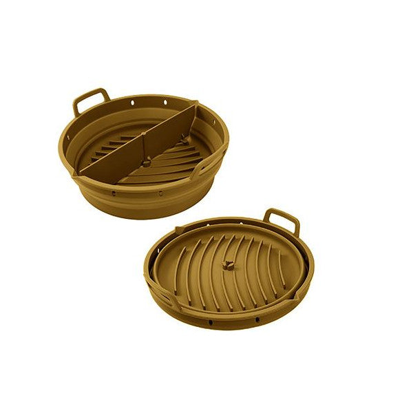 Moule Airfryer Pliable En Silicone Point Virgule 20x20x9cm Marron Point Virgule - Mathon