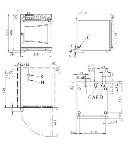 Four  Mini 6 Niveaux - GN 2/3 - Convotherm - Mathon - 3