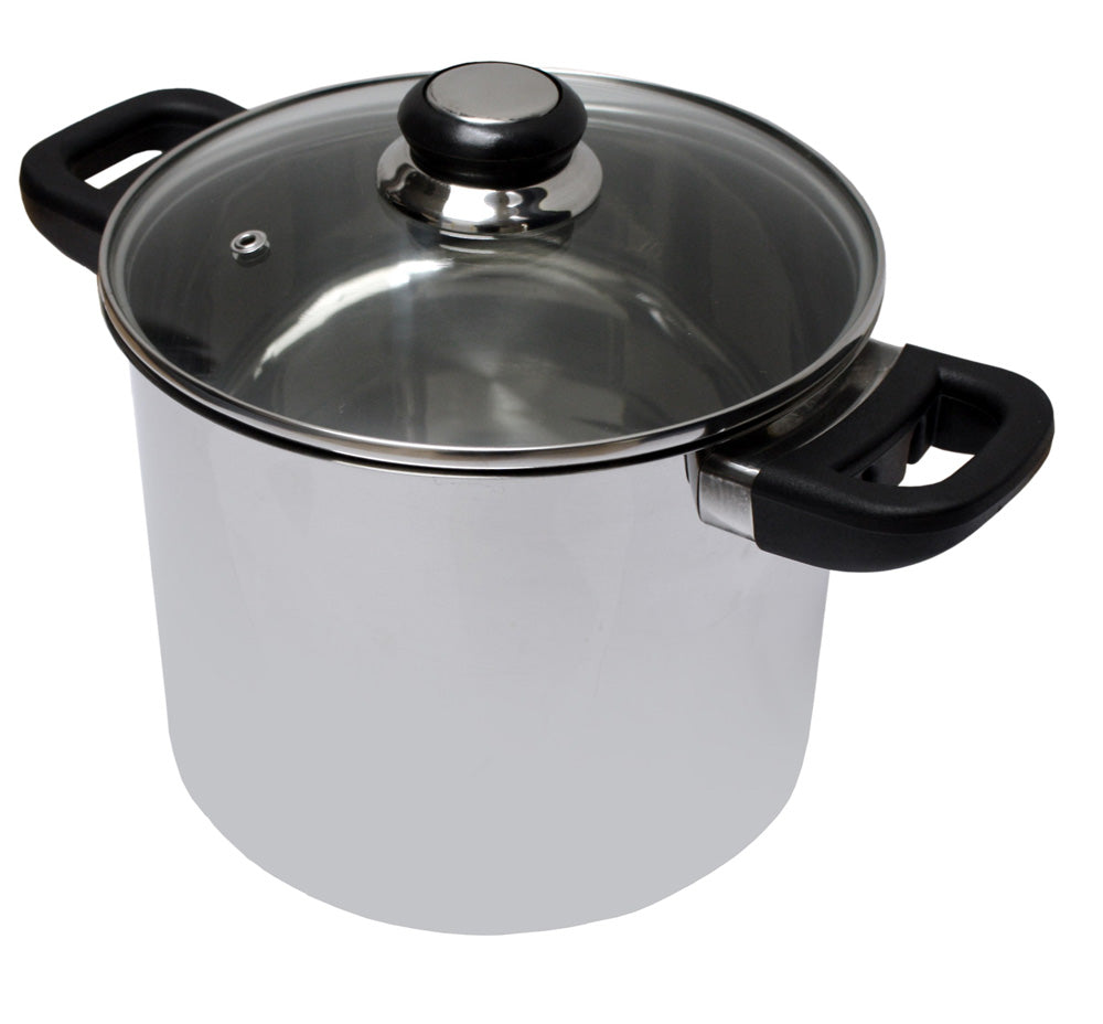 Marmite traiteur en inox avec couvercle en verre 28 cm Baumalu - Mathon - 2