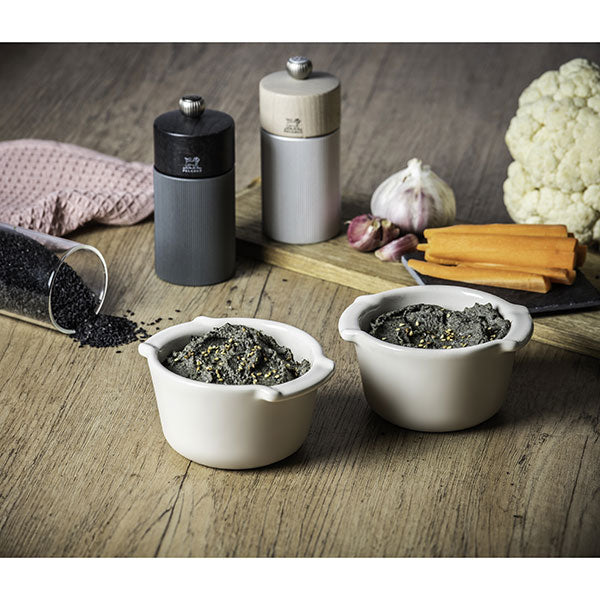 Set de 2 ramequins en céramique 11 cm Appolia écru Peugeot - Mathon - 2