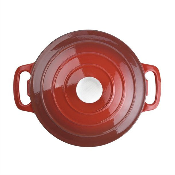 Cocotte en fonte ronde rouge   3.2 L Vogue - Mathon - 3